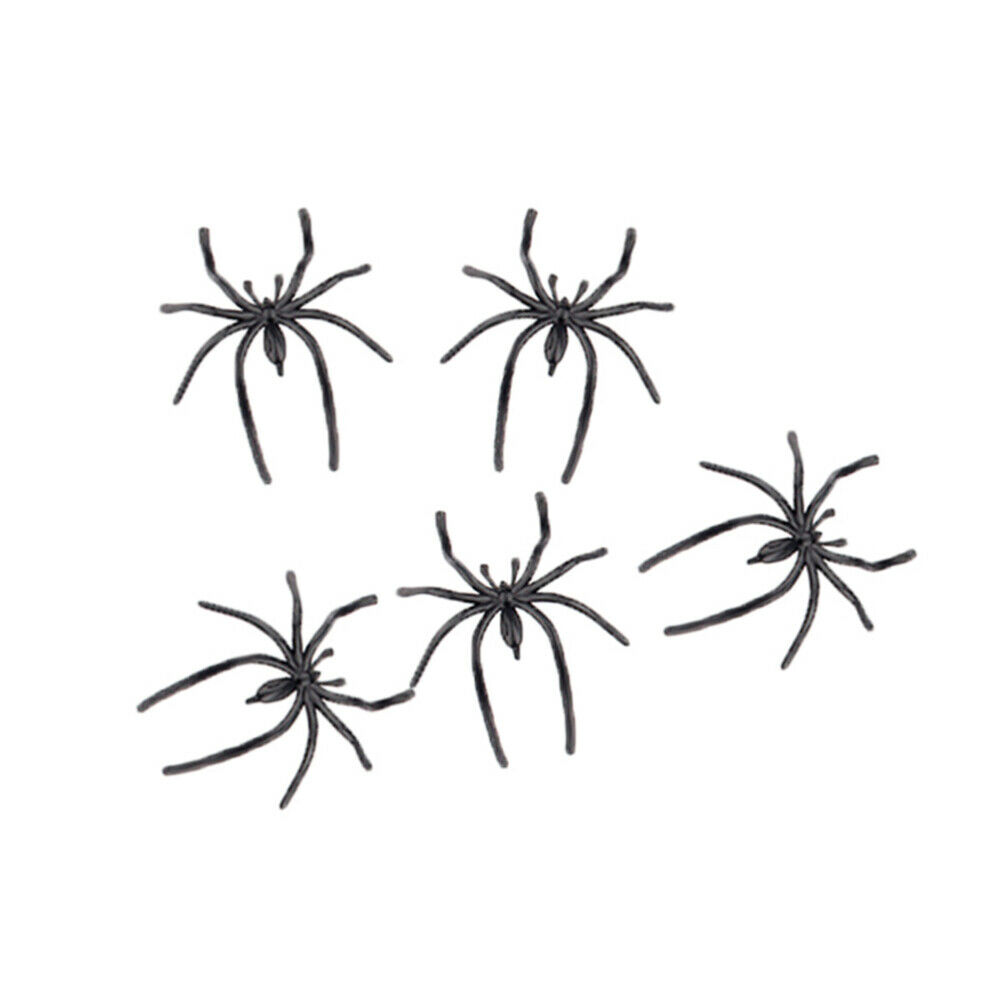 100pcs Fake Spiders Vivid Simulation Realistic Spiders For Pub