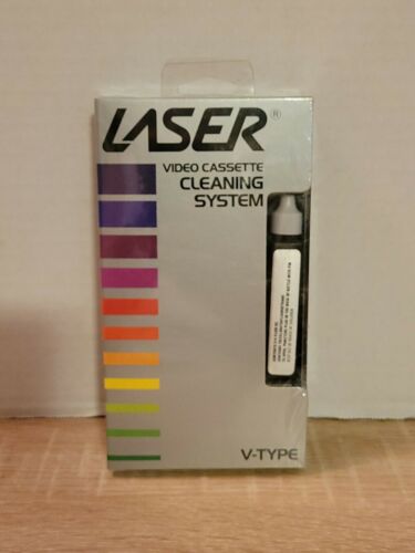 Vintage Laser Video Cassette Cleaning System V-Type VHS Factory Sealed