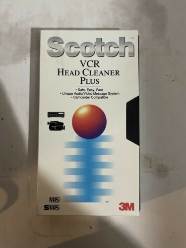 Scotch VCR Head Cleaner Plus VHS 3M