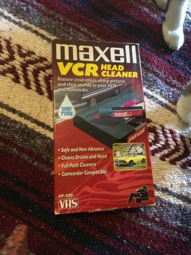 Maxell Premium Video Head Cleaner Wet Type VP-200 VHS No Liquid Cleaner.