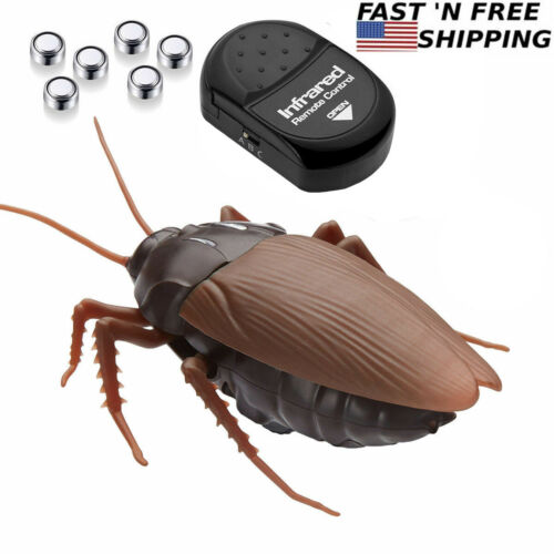 Remote Control Mock Fake Cockroach Insects Infrared RC Realistic Toy ...