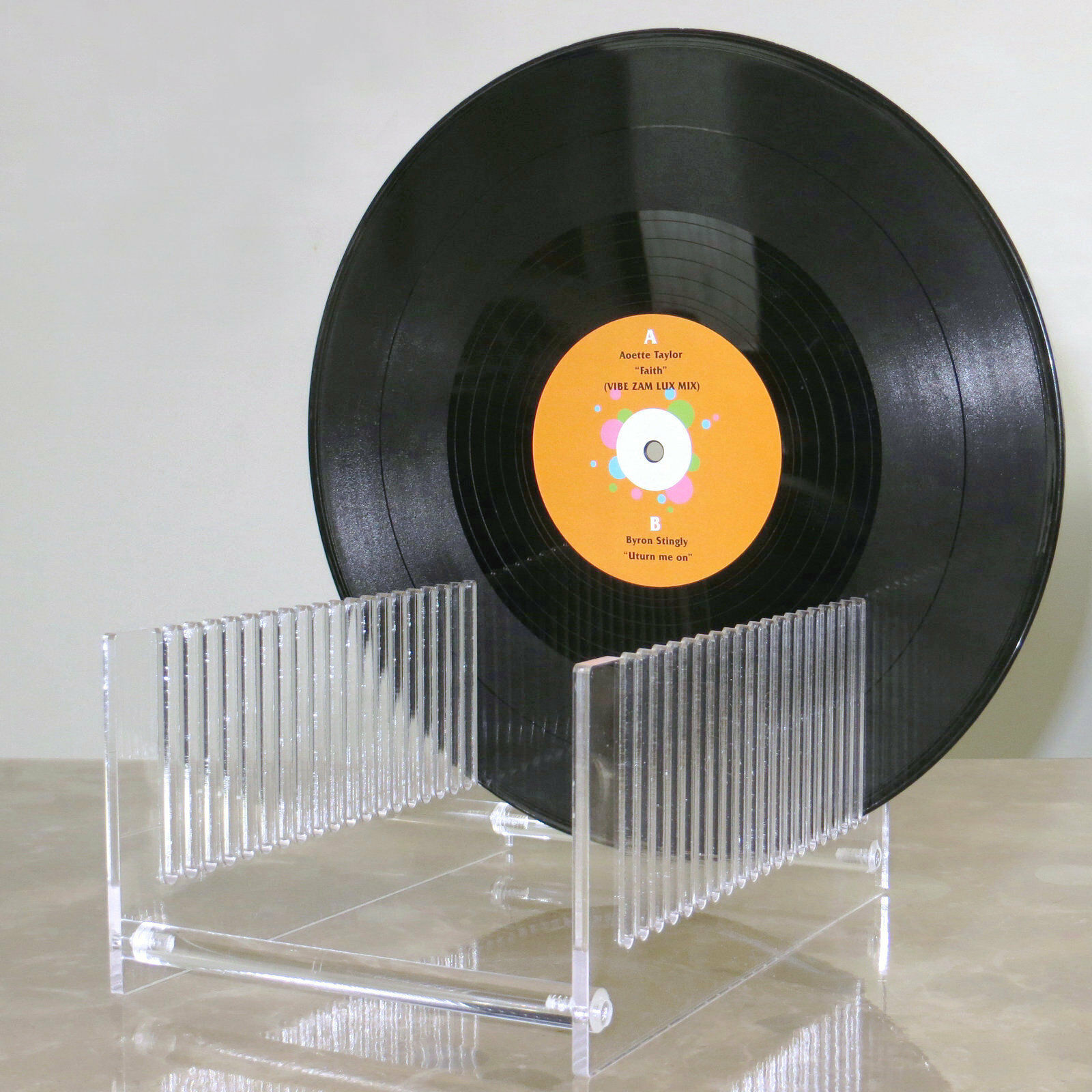 The LP Record Drying Stand Clear Acrylic Record Drying Stand   Fit 12