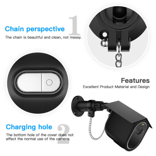 Anti-Theft Security Chain Mount For Arlo Essential Witn Weatherproof Case