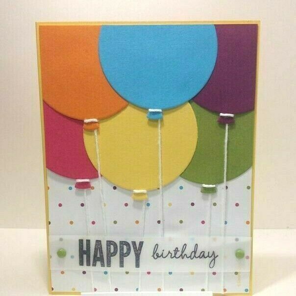 Stampin' Up BALLOON FRAMELITS DIES Birthday Celebration Shower Party ...