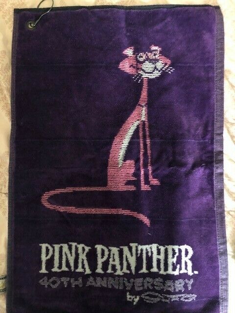 Pink Panther 40th Anniversary Golf Towel Art Created By Shag 2506